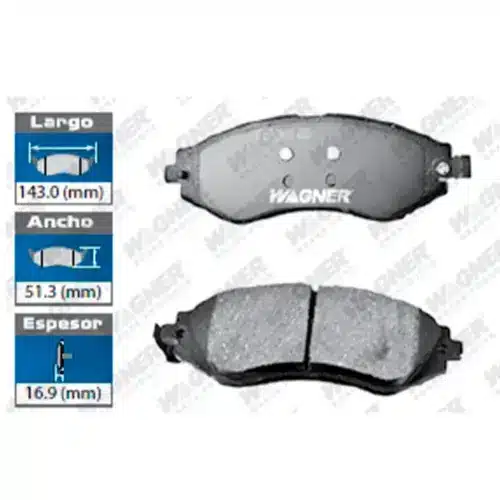 Balatas Freno Disco 7779-D1035 Del. Chev Aveo 04-17 – Optra 04-08 – Pontiac G3 Sedan 09 – Wave 06-08 – Wave 5 09 – Suzuki Forenza 04-05 – Reno 05-06. Wd1035