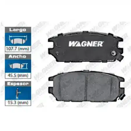 Balatas Freno Disco 7414-D532 Tras. Dodge Stealth 91-94 - Eagle Talon 95 - Mitsub. 3000Gt 91-93 - Diamante 93-96 - Eclipse 95-10 - Galant 08-09 Wc532