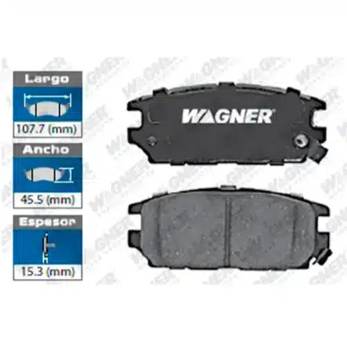 Balatas Freno Disco 7414-D532 Tras. Dodge Stealth 91-94 – Eagle Talon 95 – Mitsub. 3000Gt 91-93 – Diamante 93-96 – Eclipse 95-10 – Galant 08-09 Wc532