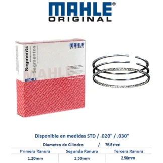 Anillos Motor Gol 1.6 09-12 Crossfox 1.6 07-11 Lupo 1.6 05-09 Ibiza 1.6 00-10 Cordoba 1.6 00-10 Toledo 1.6 07 Altea 1.6 05-07 42281CP-STD