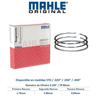 Anillos Motor Caribe Atlantic 1.6 77-86 1.7 78-83 Mahle 9979KX-STD