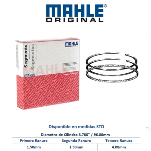Anillos Piston Ranger 2.3 85-95 Aerostar 2.3 86-87 LTD 2.3 85-86 Mustang 2.3 85-93 Marquis 2.3 85-86 B2300 2.3 94-97 Capri 2.3 86-86 M2C5761-020 3120X-020