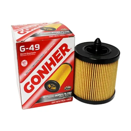 Filtro Aceite G-49 Gonher Astra 2.2 00-06 Cavalier 2.2 02-05 Cobalt 2.0 05-09 2.2 06-10 2.4 05-09 Equinox 2.4 10-11 Malibu 2.2 04-08 2.4 08-11 S10 2.2 03-04 Vectra 2.2 3.2 03-06 Rand Am 2.2 02-05 Sunfire 2.2 02-05