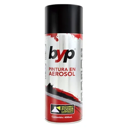 Lata Pintura Aerosol Negro Mate 400ml